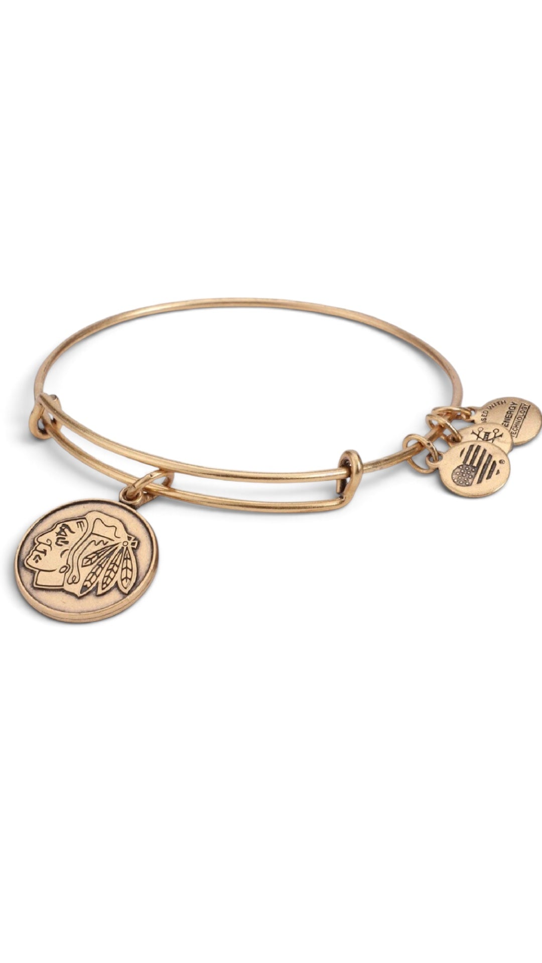 Alex and Ani - Special Sale, NHL Chicago Blackhawks Hockey Team Charm Bangle with Turquoise Beaded Bangle Bracelet