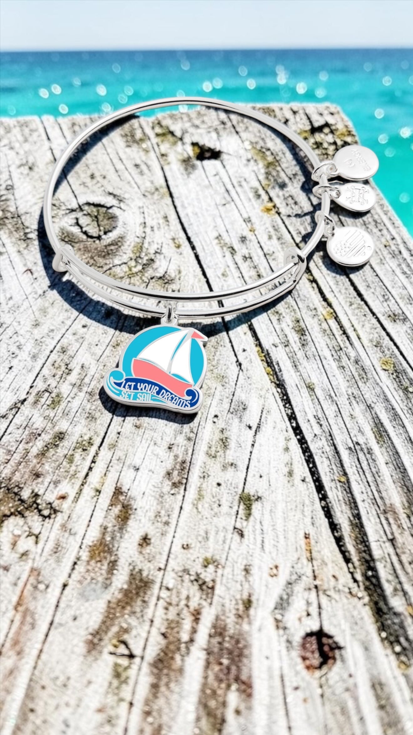 Alex and Ani - ‘Let Your Dreams Set Sail’ Charm Bangle Bracelet