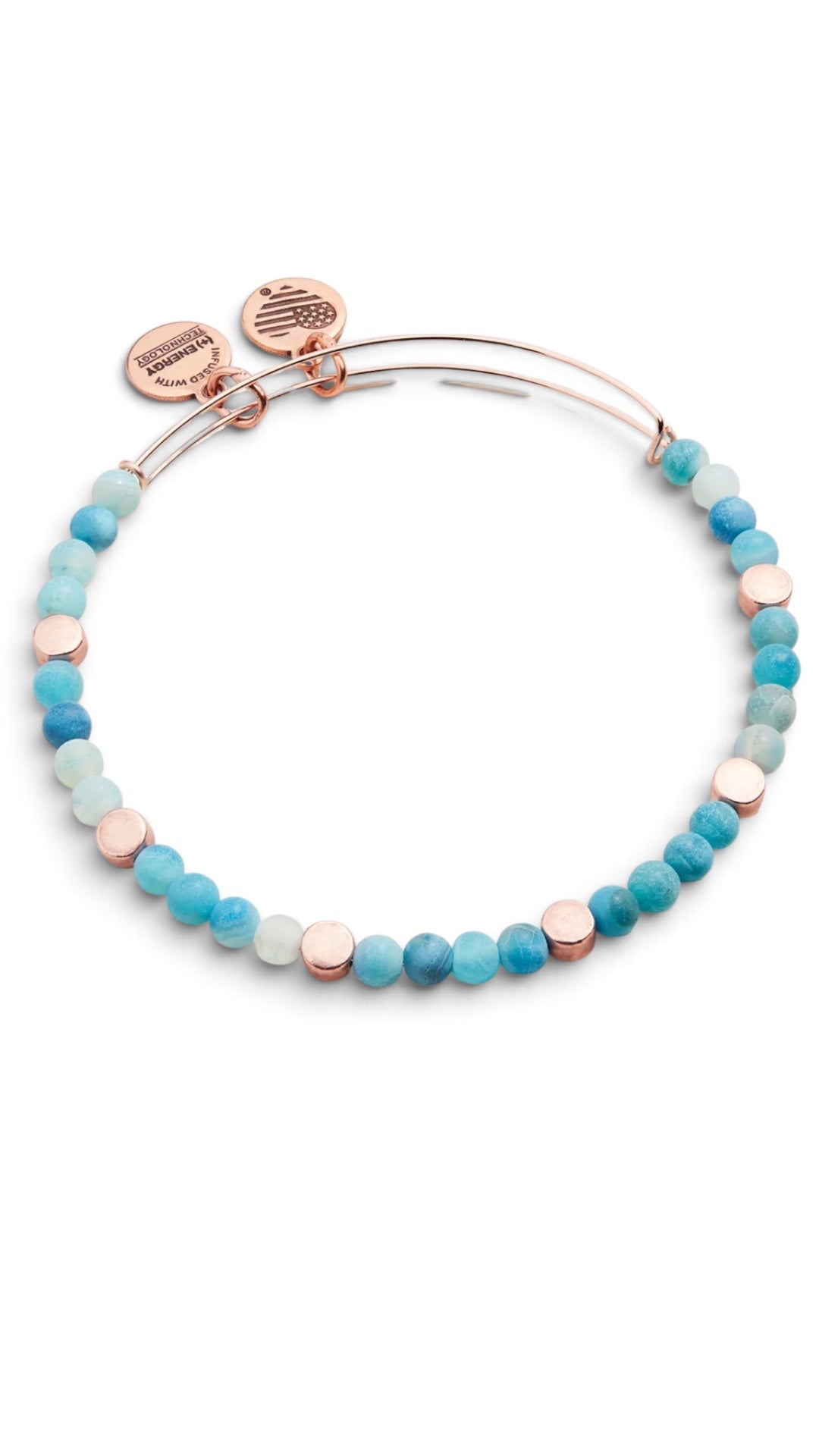 Alex and Ani - Coastal II, Nautical Blue Beaded Bangle Bracelet
