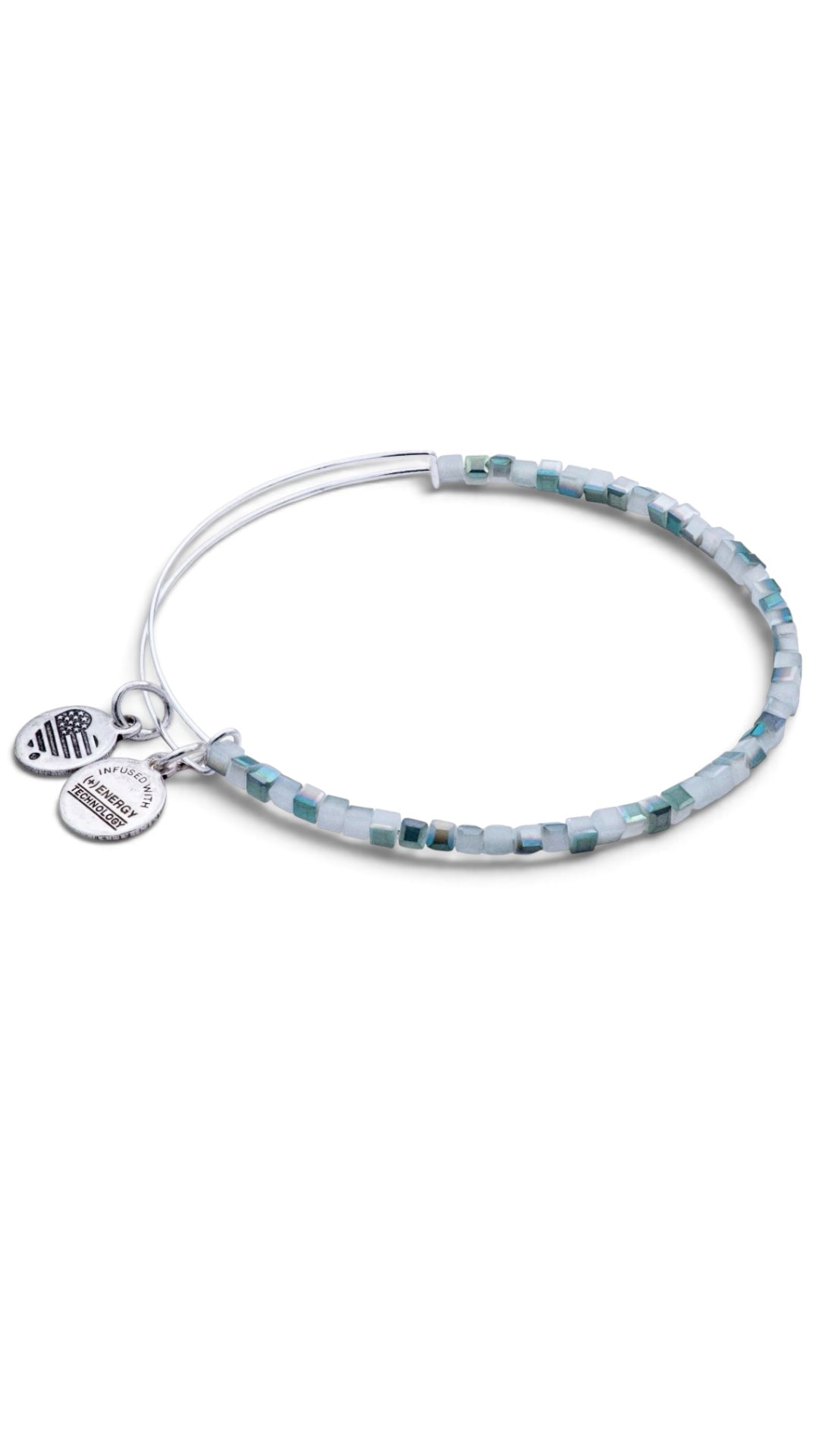 Alex and Ani - Zephyr Green Haze Beaded Bangle Bracelet