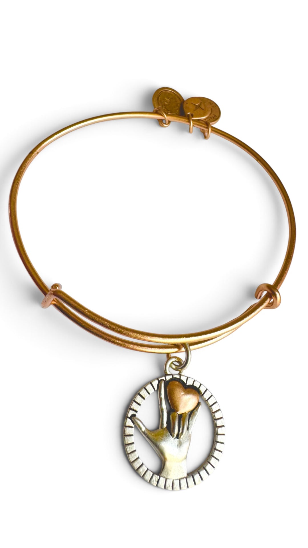 Alex and Ani - Love Sign Language Bangle Bracelet