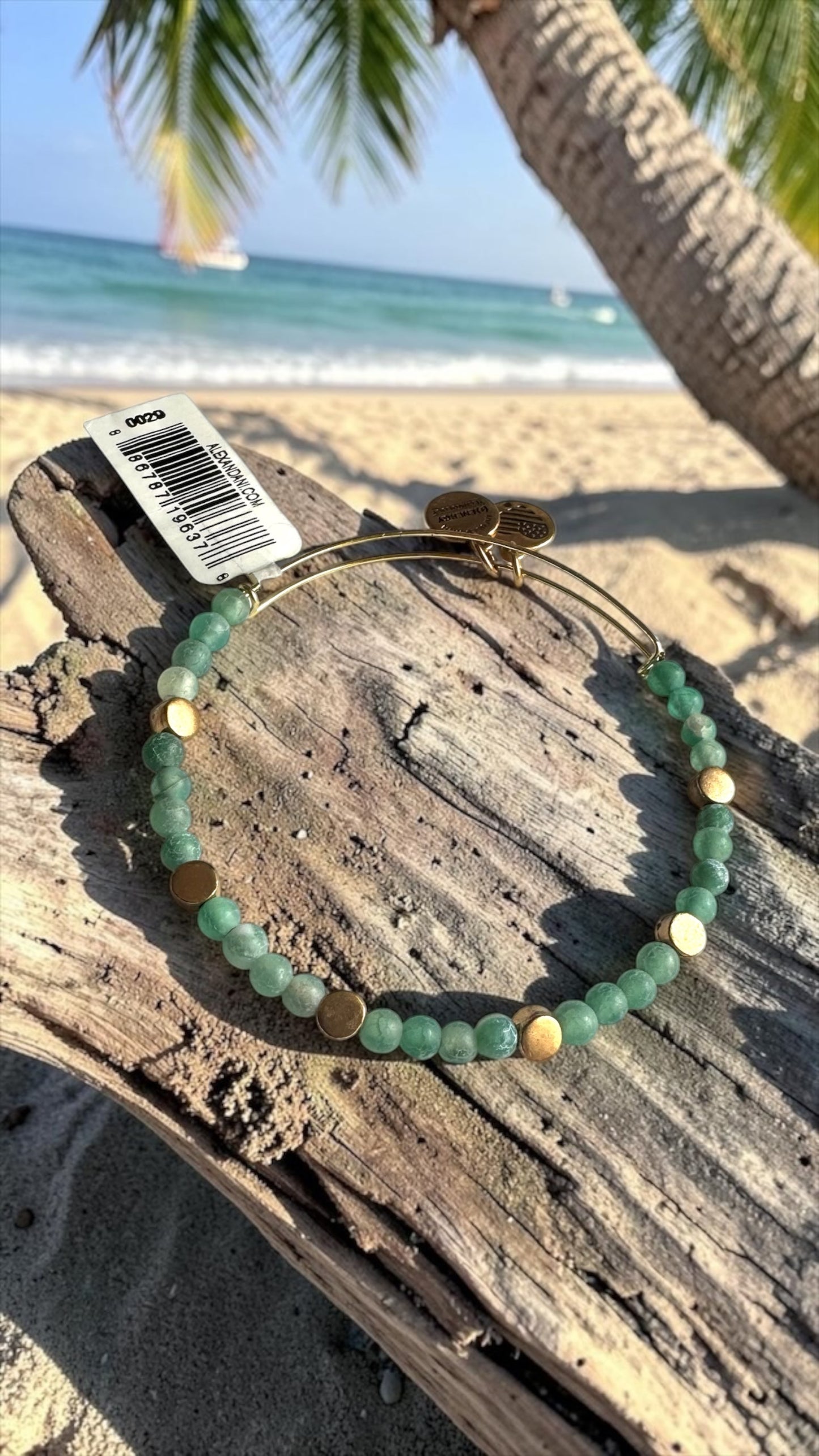 Alex and Ani - Coastal II, Sea Foam Beaded Bangle Bracelet