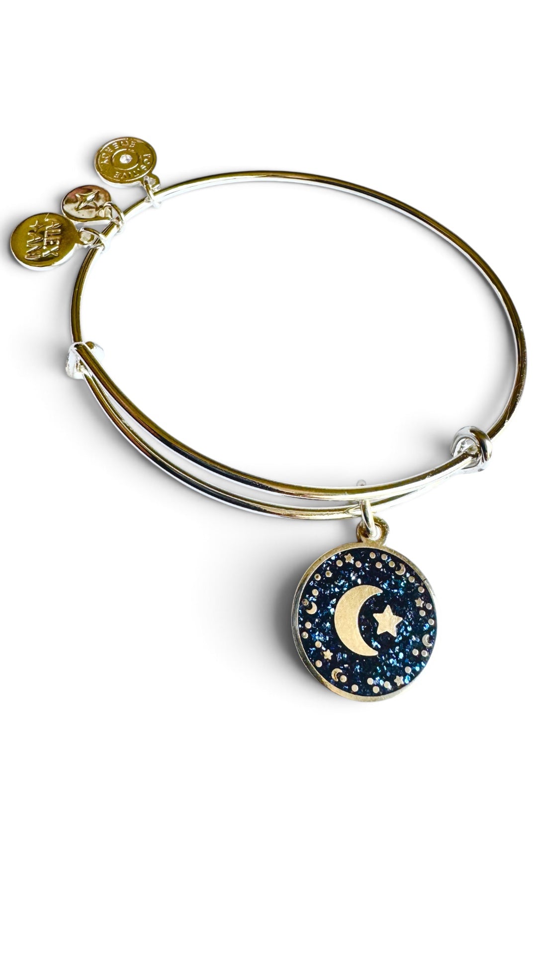 Alex and Ani - Moon and Star Charm Bangle Bracelet