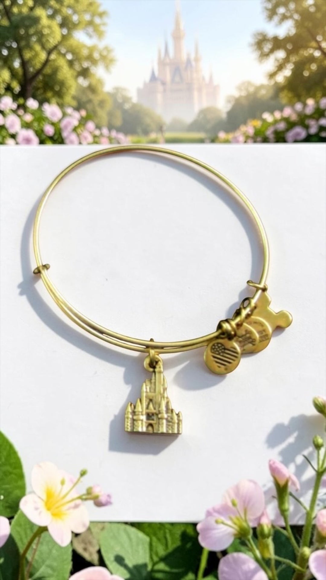 Alex and Ani - Park Exclusive Castle Charm Bangle Bracelet