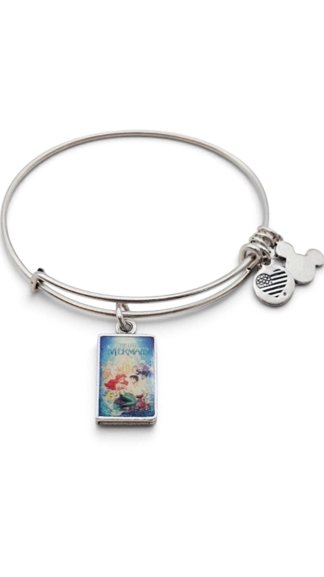 Alex and Ani - Disney Park  Ariel Little Mermaid VHS Case Charm Bangle Bracelet