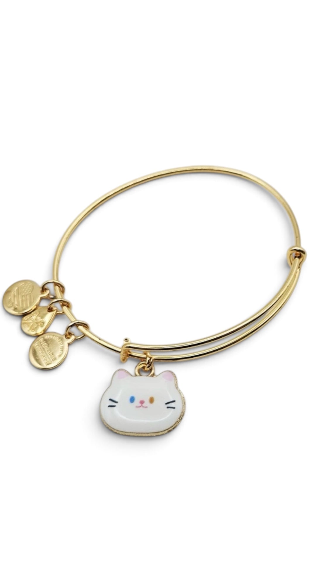 Alex and Ani - A Hello Kitty Style Cat Charm Bangle Bracelet