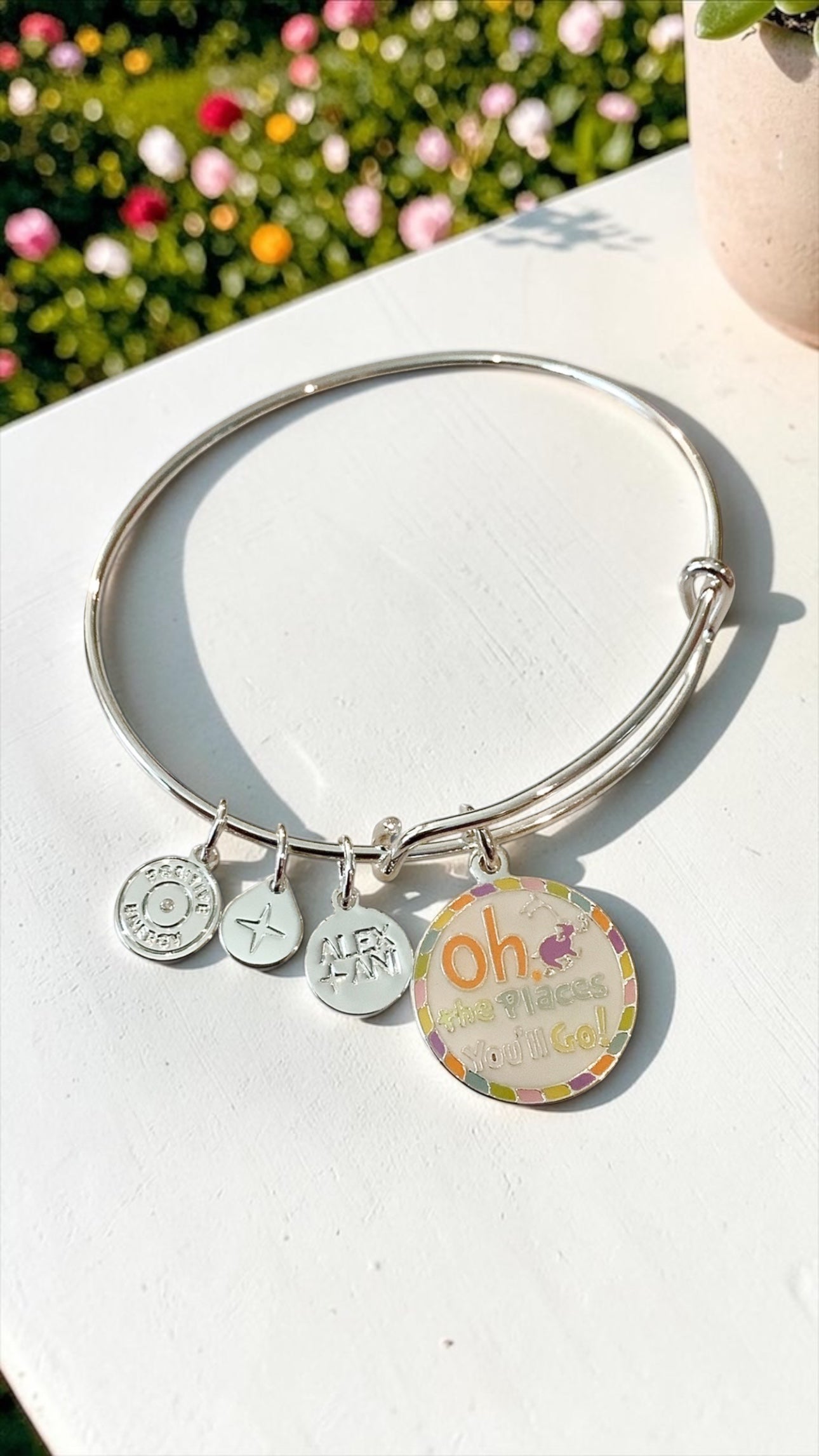 Alex and Ani - ‘Oh The Places You’ll Go’ Graduation Charm Bangle Bracelet