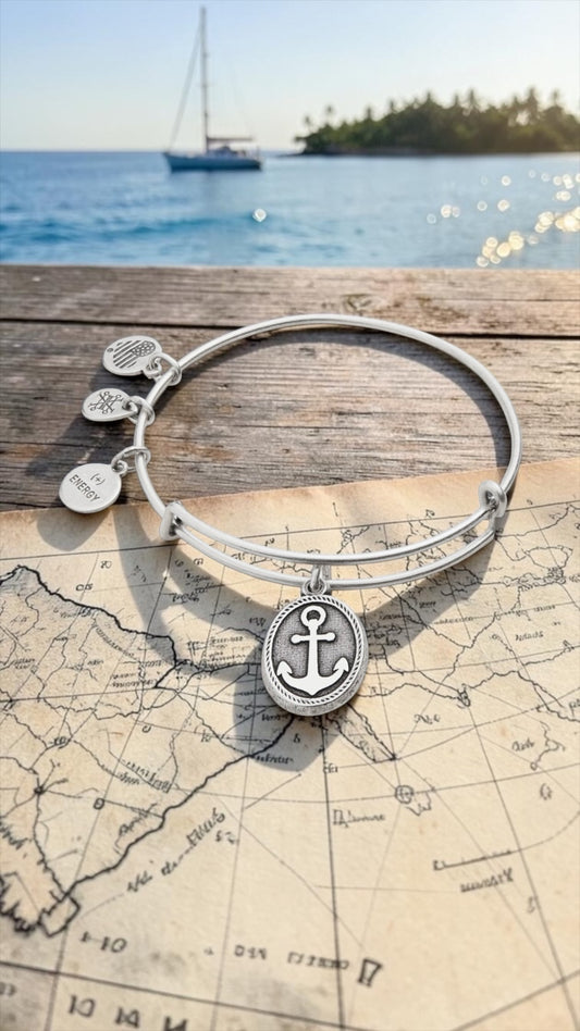 Alex and Ani - Anchor  Charm  Bangle Bracelet