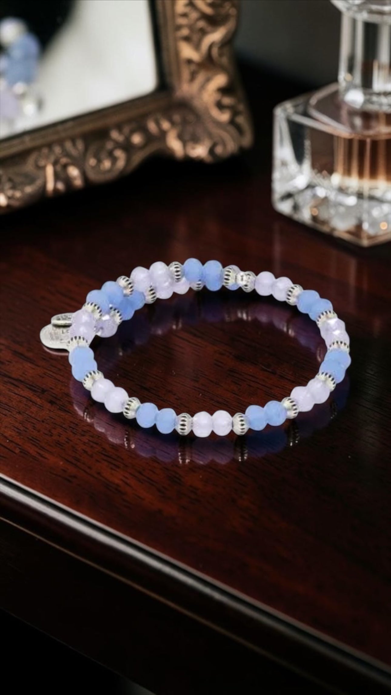 Alex & Ani - Sentiment Wrap Bangle Bracelet, Vintage 66 Beaded Wrap