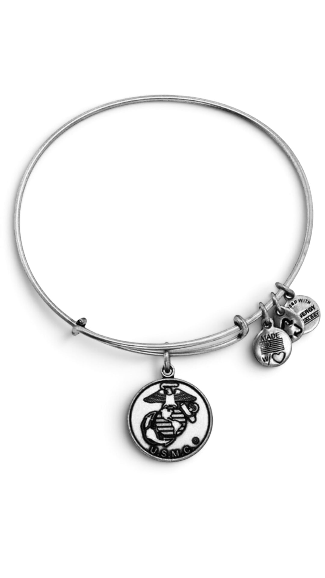 Alex and Ani - USMC Marine Charm Bangle Bracelet