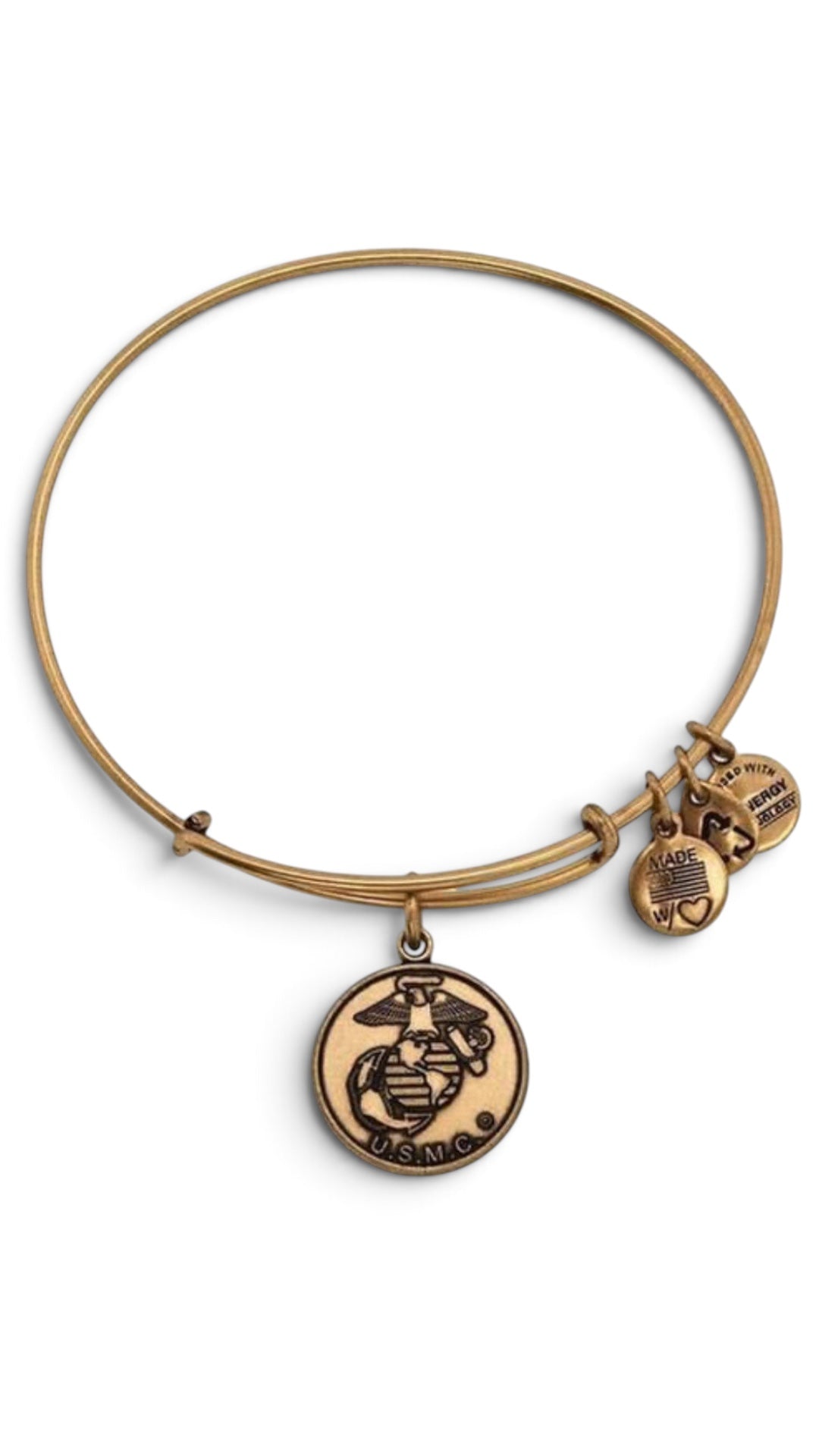 Alex and Ani - USMC Marine Charm Bangle Bracelet