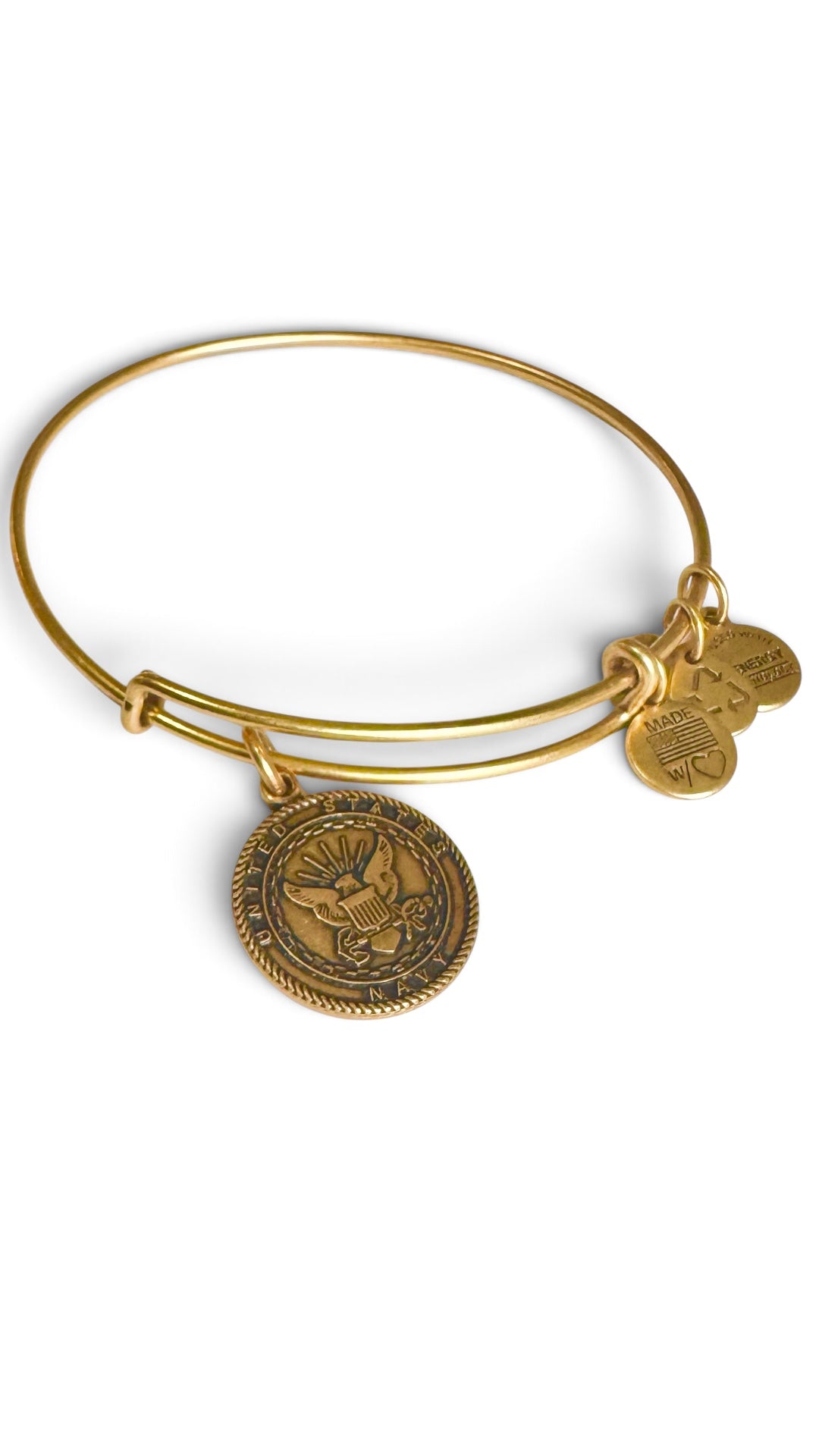 Alex and Ani - United States Navy Charm Bangle Bracelet