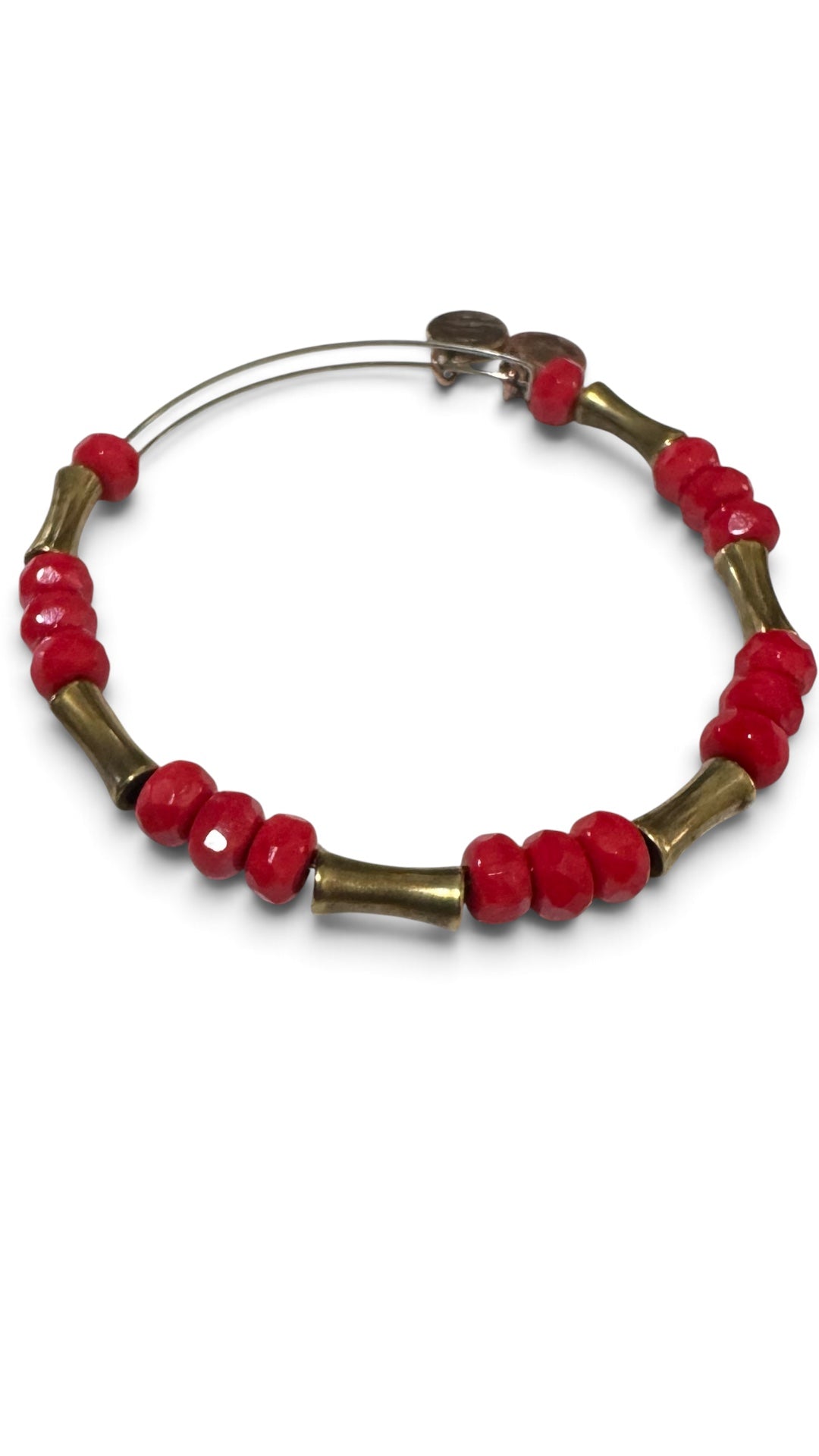 Alex and Ani - Glade Amaranth Gold Bangle Bracelet