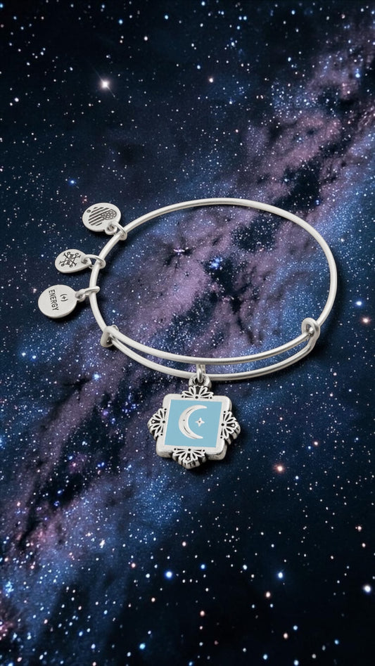 Alex and Ani - Token of Wisdom Moon Bangle Bracelet