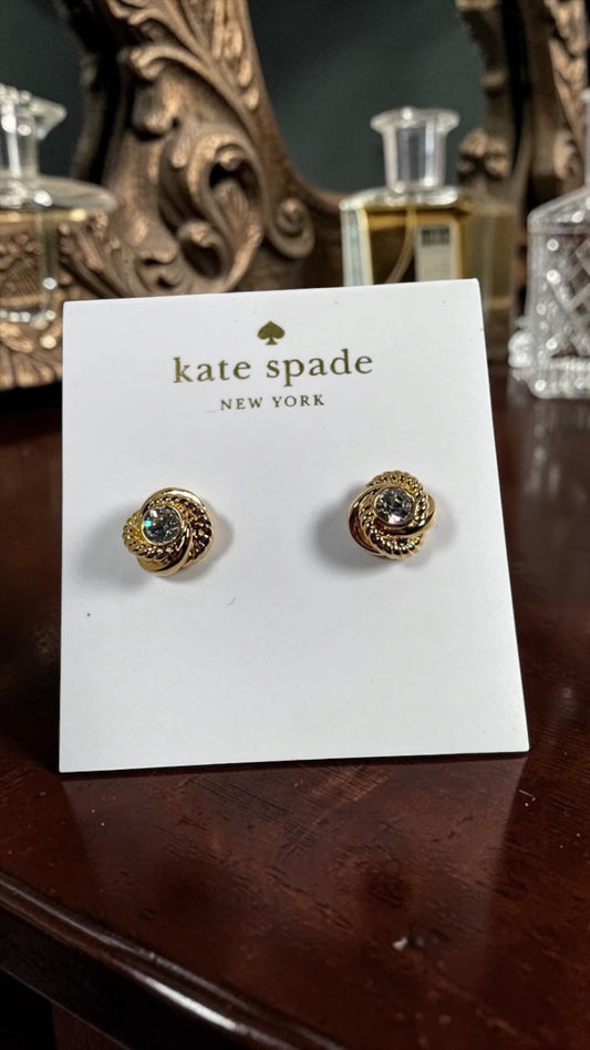 Kate Spade New York Infinity and Beyond Clear CZ & Gold