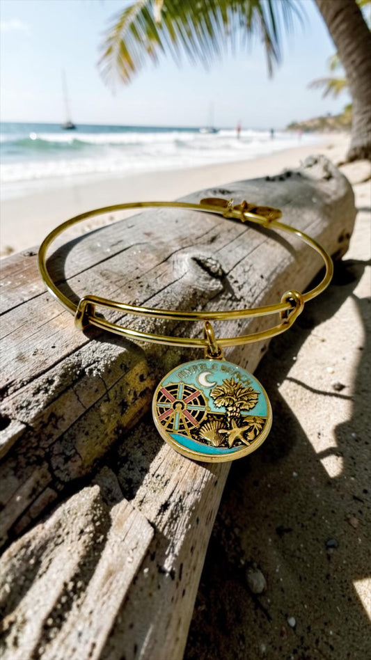 Alex and Ani - Places We Love Myrtle Beach Charm Destination Bangle Bracelet, Color Infused