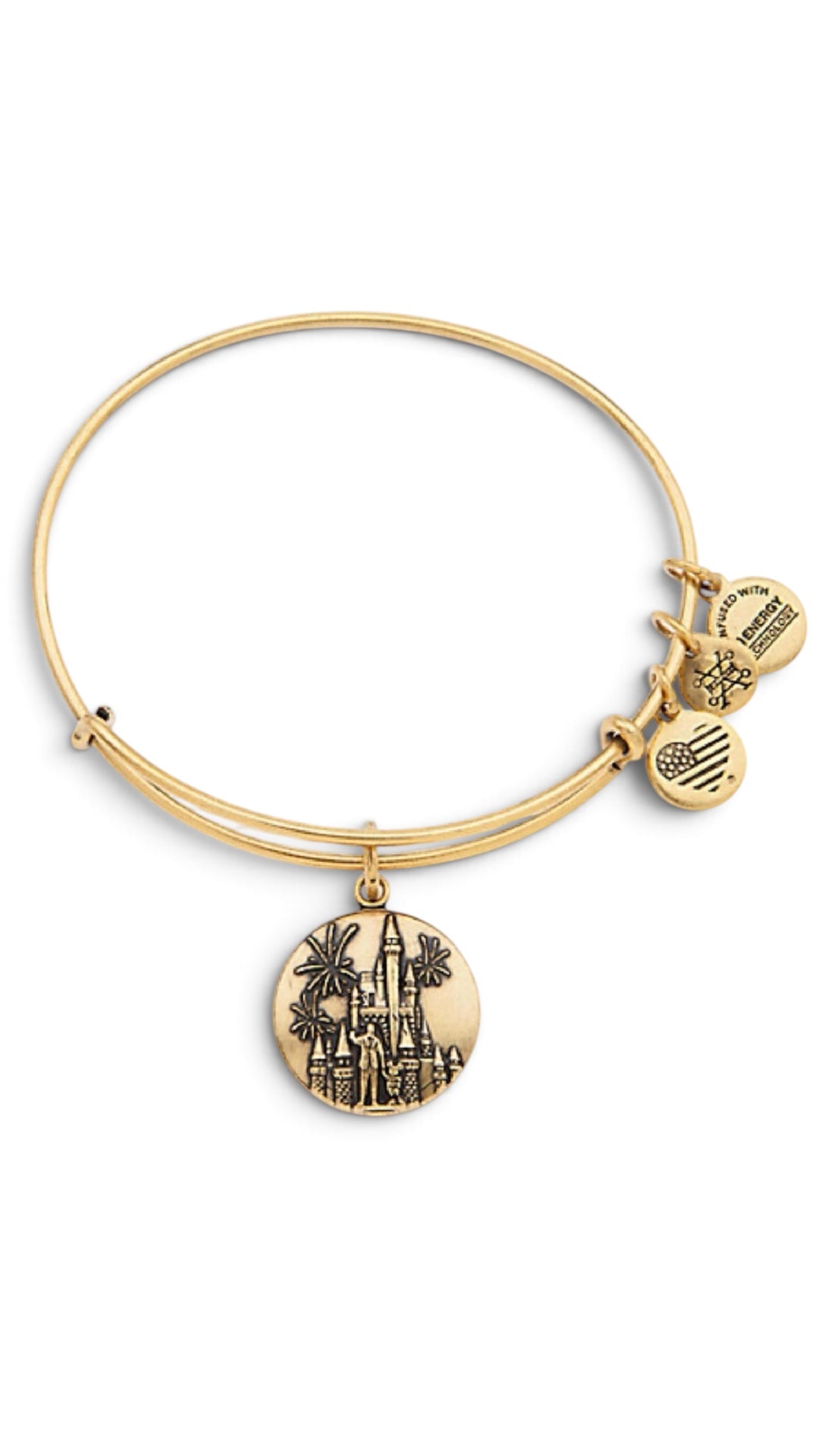 Alex and Ani - Walt & Mickey Partnership, Park Exclusive Cinderella’s Castle Charm Bangle Bracelet