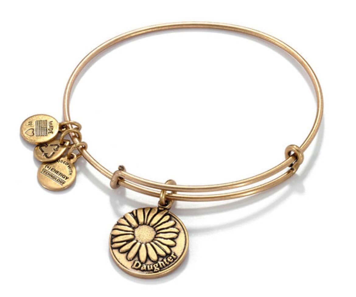 Alex and Ani - Daughter Charm Bangle Bracelet Rafaelian Gold/Silver