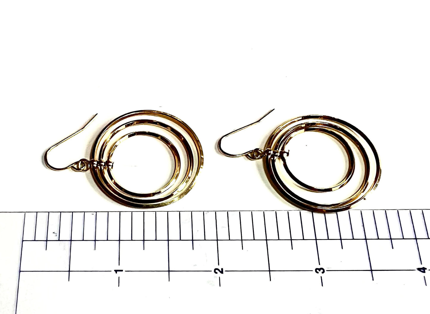 Lauren by Ralph Lauren Gold Tone Floating Hoops, Gold Hoops, Pierced Earrings, Gift for her