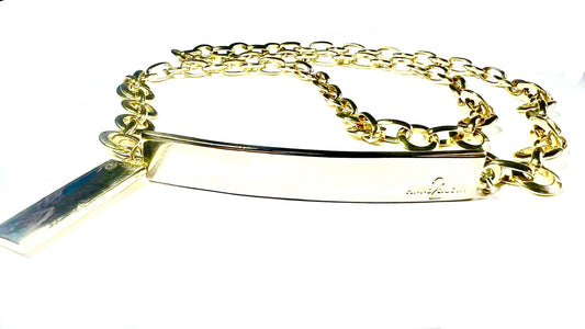 Imitation Gold Plated Adjustable Chain Link Belt by Anne Klein 2, Brand New without Tags, Classic Look, Gift for Her, Substantial Weight