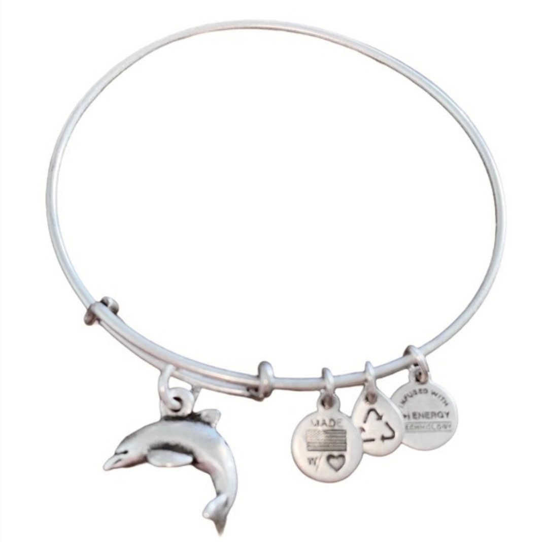 Alex and Ani - Dolphin Charm Bangle Bracelet