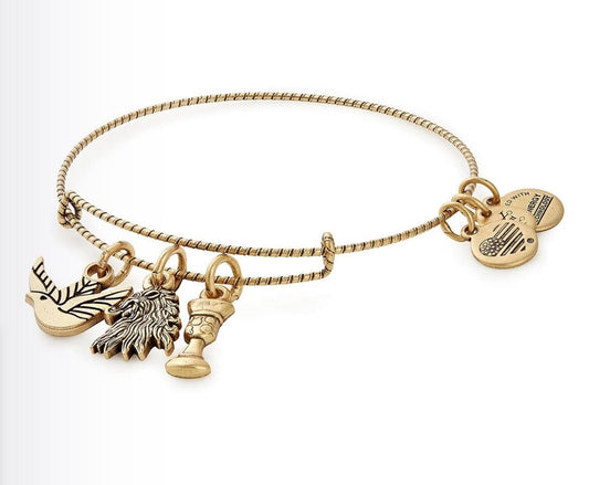 Alex and Ani - Lanister Charm Game of Thrones, Rafaelian Gold, Stackable Bracelet Collectors Gift for Her