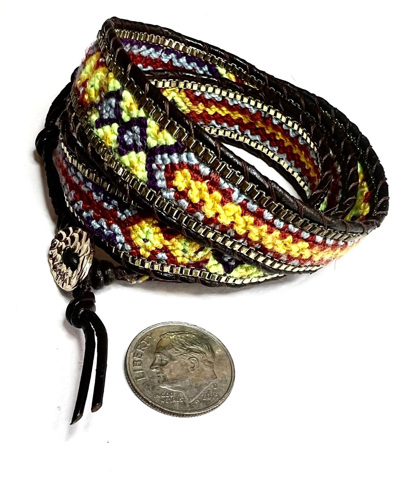 Nakamol Collection - Woven Southwest 3 Times Wrap Bracelet