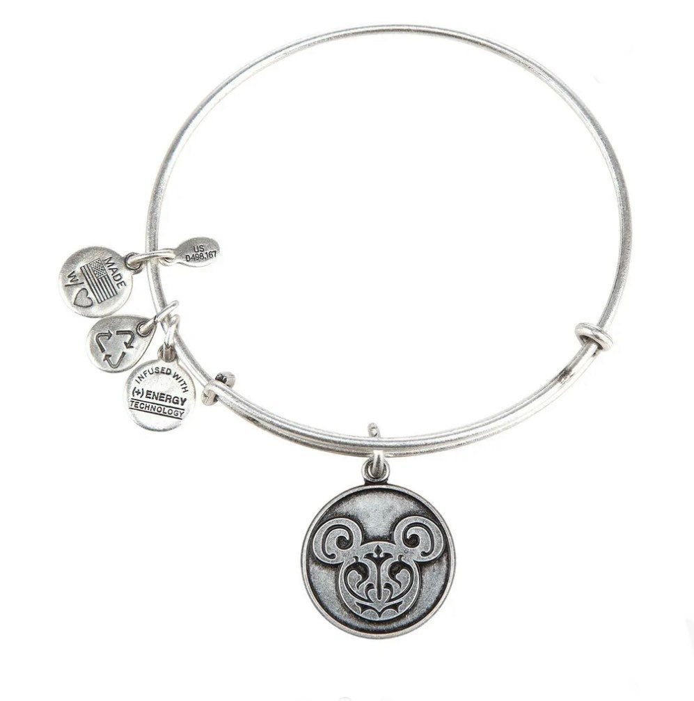 Alex and Ani - Disney Park Exclusive Charm Bracelet - Icon Mickey Mouse, Gift for Her in Rafaelian Silver, Collectors Bracelet