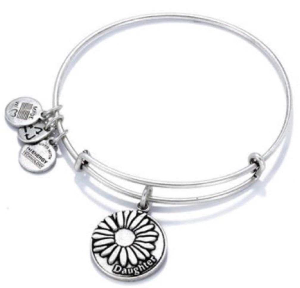 Alex and Ani - Daughter Charm Bangle Bracelet Rafaelian Gold/Silver