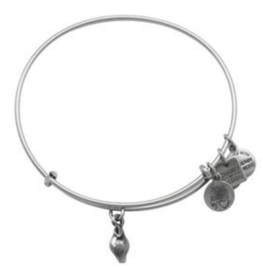Alex and Ani - Lemon Charm Charm Bangle, Pediatric Cancer Awareness, Rafaelian Gold, Stackable Bracelet, Collectors Gift for Her