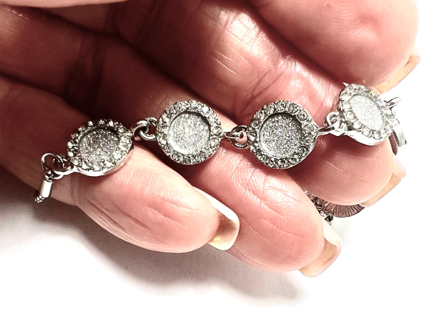 Pavé Crystal Slide Bracelet, Adjustable, NWOT, Gift For Her