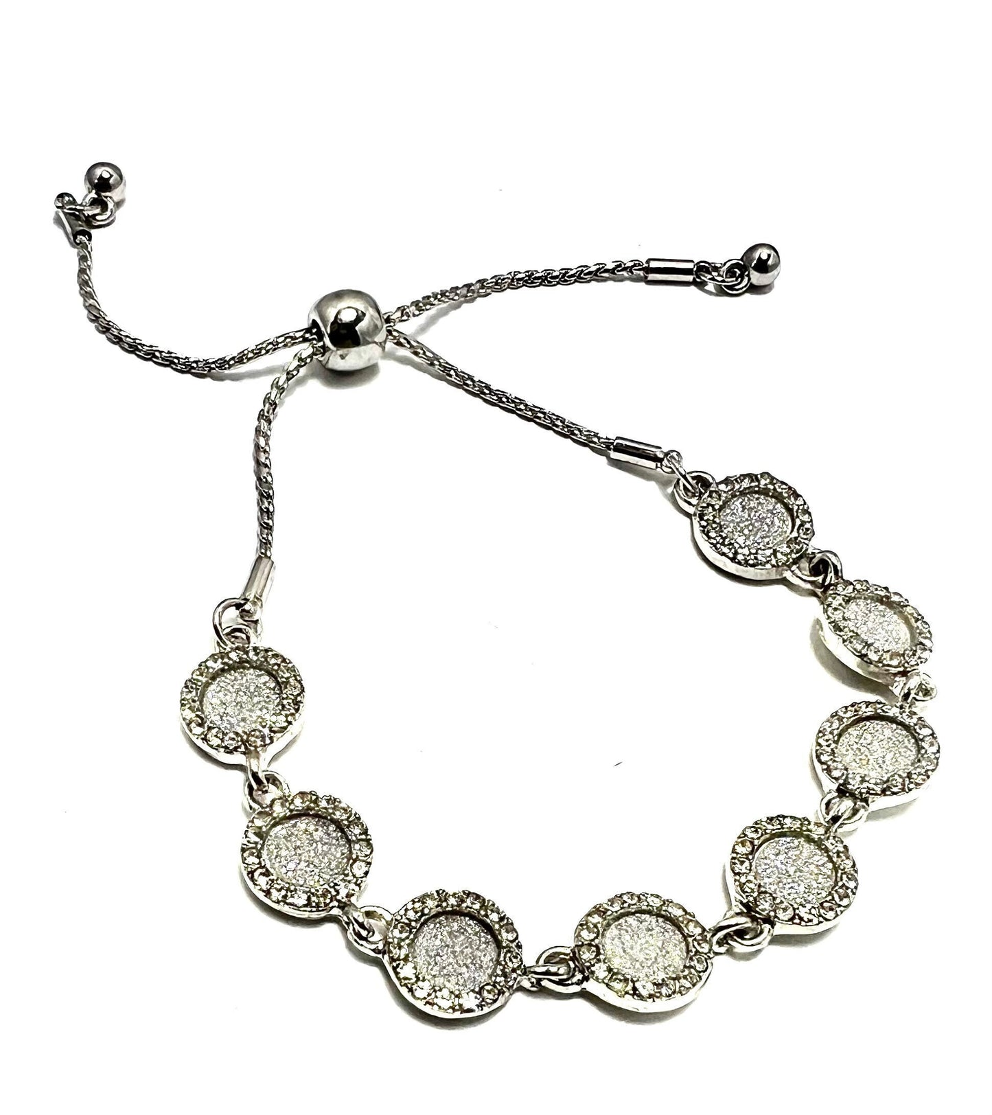 Pavé Crystal Slide Bracelet, Adjustable, NWOT, Gift For Her