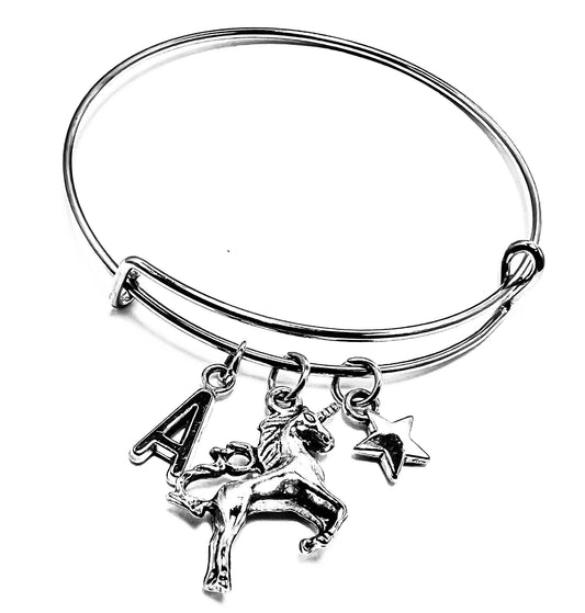 A Unicorn Star Bangle Bracelet