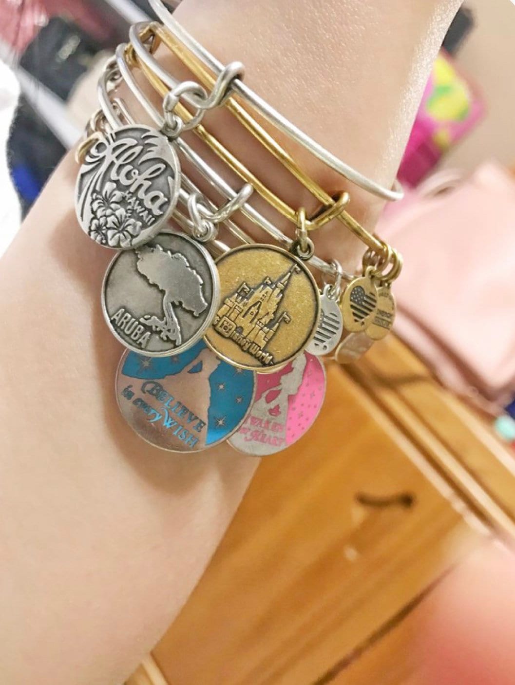 Alex and Ani - Disney Park Exclusive Charm Bracelet - Walt Disney World, Cinderella’s Castle