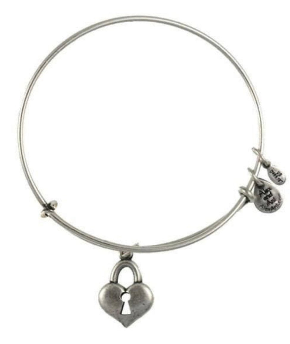 Alex and Ani - Key to Your Heart Charm Bangle, Heart Lock Bracelet