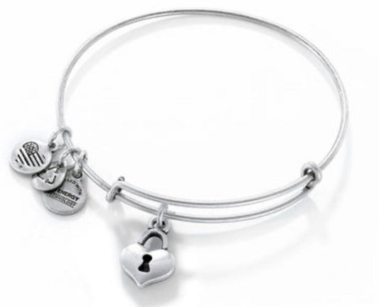 Alex and Ani - Key to Your Heart Charm Bangle, Heart Lock Bracelet