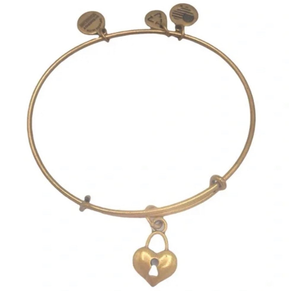 Alex and Ani - Key to Your Heart Charm Bangle, Heart Lock Bracelet