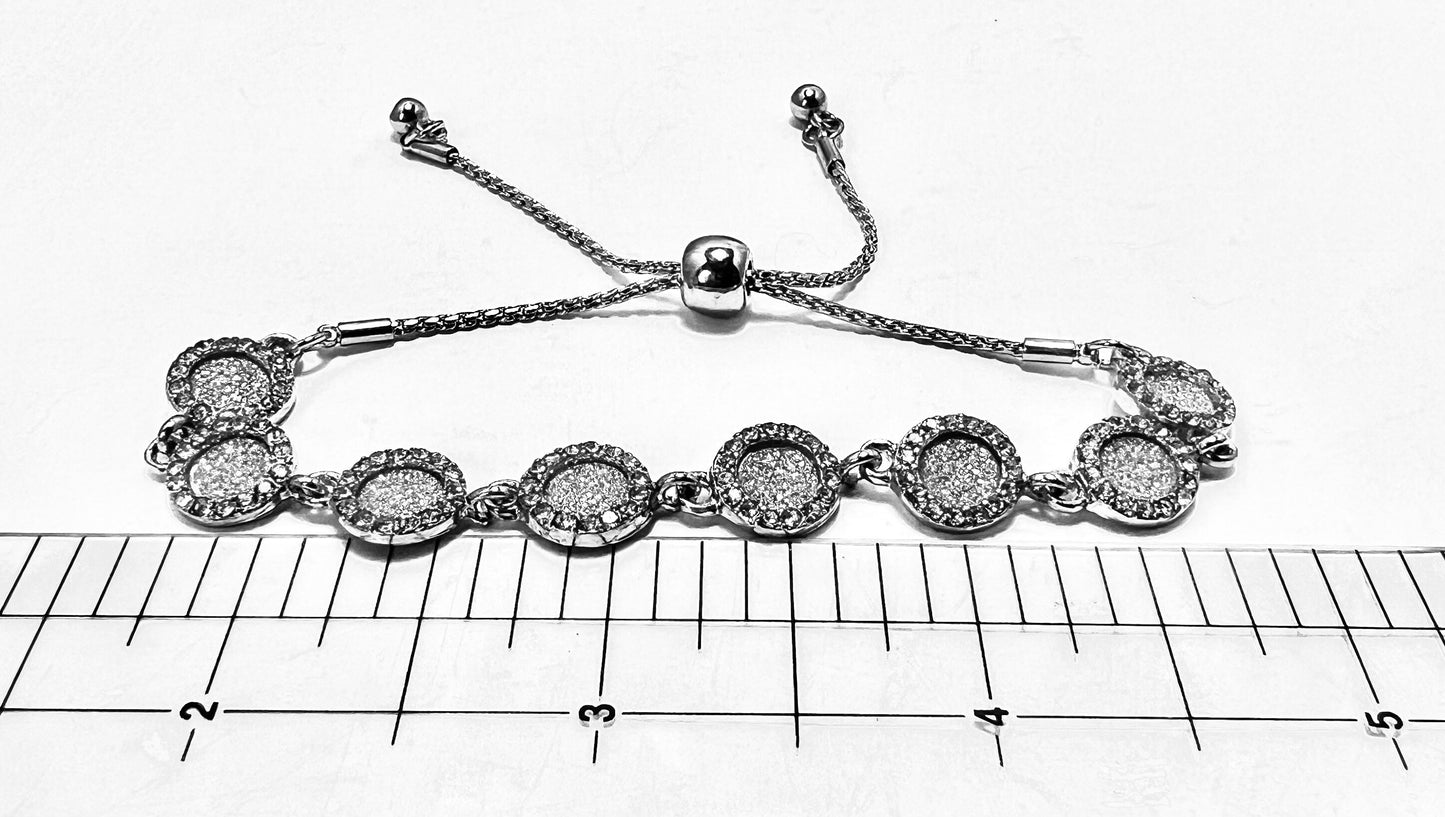 Pavé Crystal Slide Bracelet, Adjustable, NWOT, Gift For Her