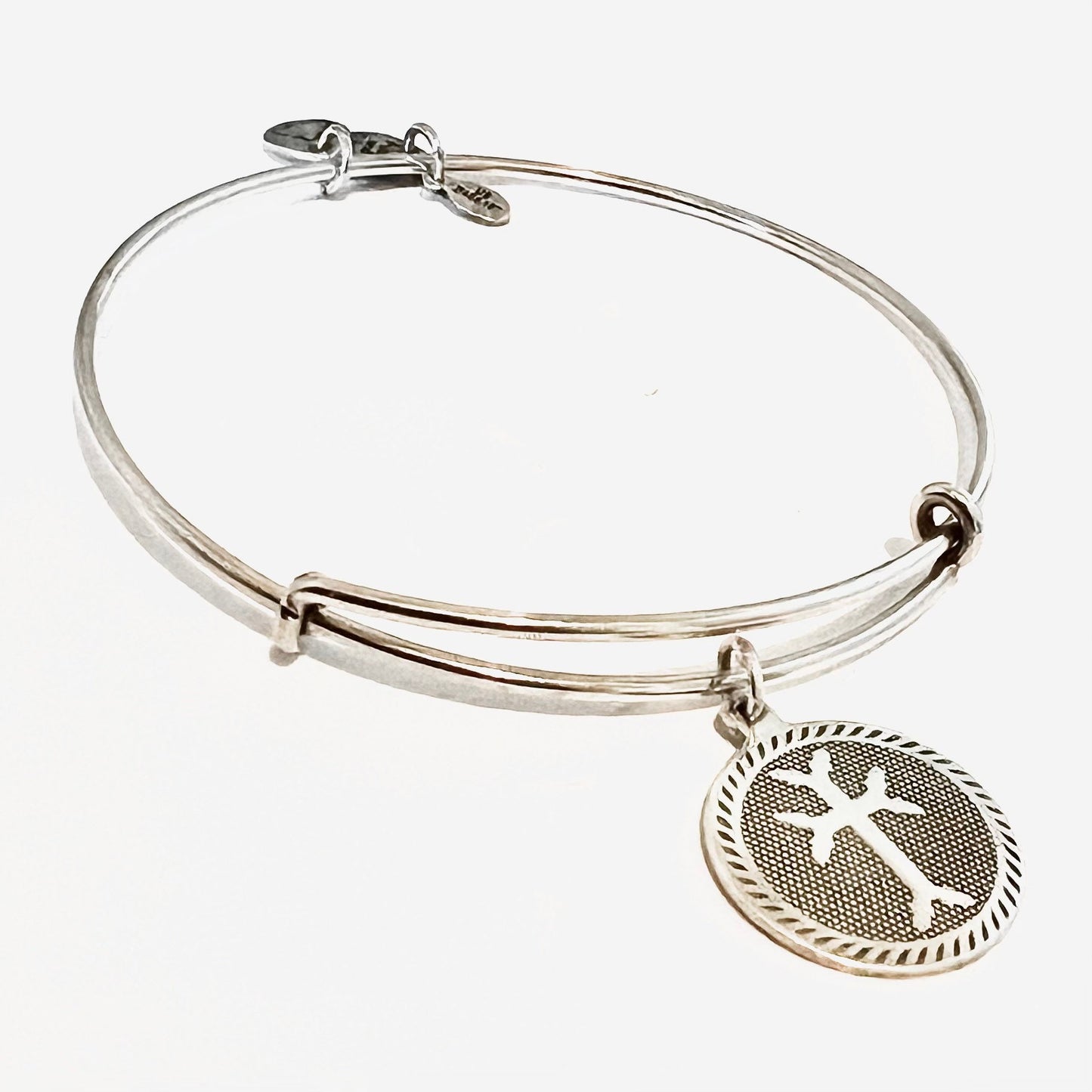 Alex and Ani - Armenian Cross Charm Bangle, Rafaelian Gold/Silver Finish Bracelet, Adjustable Bracelet, Collectable Gift For Her