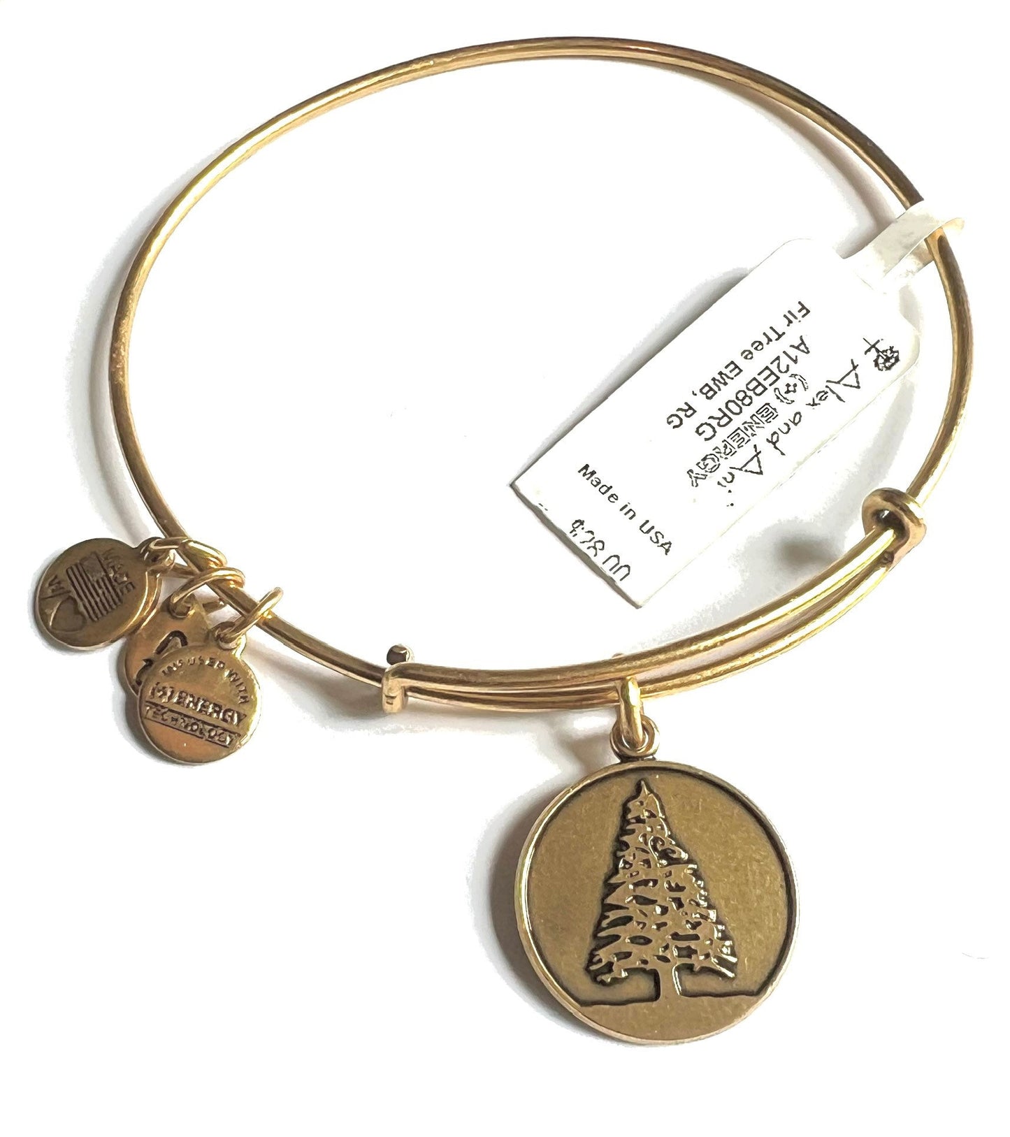 Alex and Ani - Fir Tree Charm Bangle Bracelet