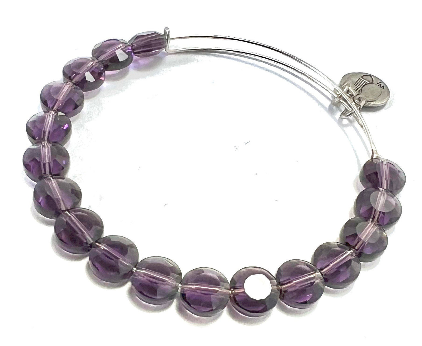 Alex and Ani - Amethyst Luxe Beaded Bangle Bracelet