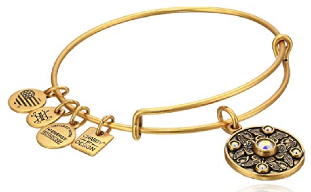 Alex and Ani - Wings of Change Butterfly Charm Bangle with Swarovski Crystals