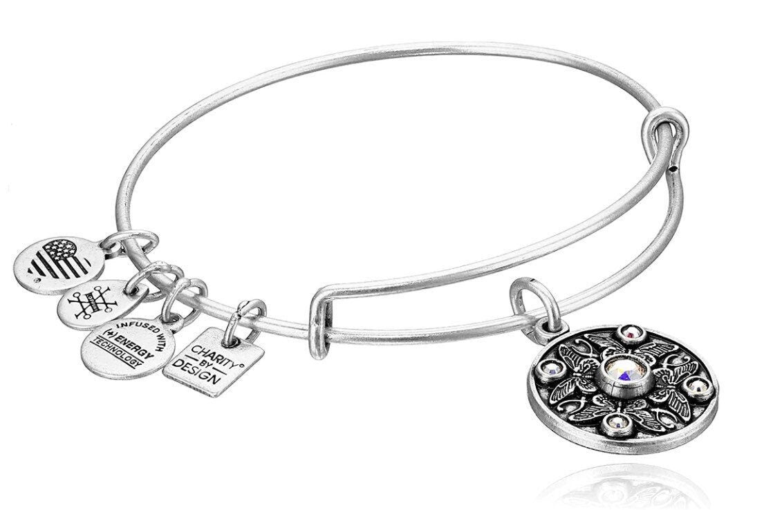 Alex and Ani - Wings of Change Butterfly Charm Bangle with Swarovski Crystals