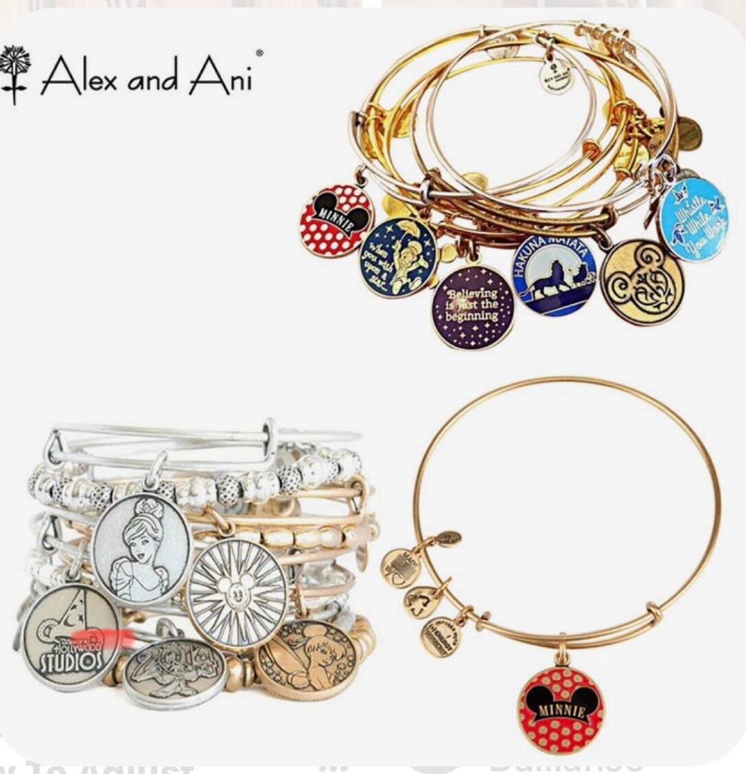 Alex and Ani - Disney Park Exclusive “A dream is a wish your heart makes” Rafaelian Shiny Rose Gold/Silver, Bracelet, Gift for Her NWOT