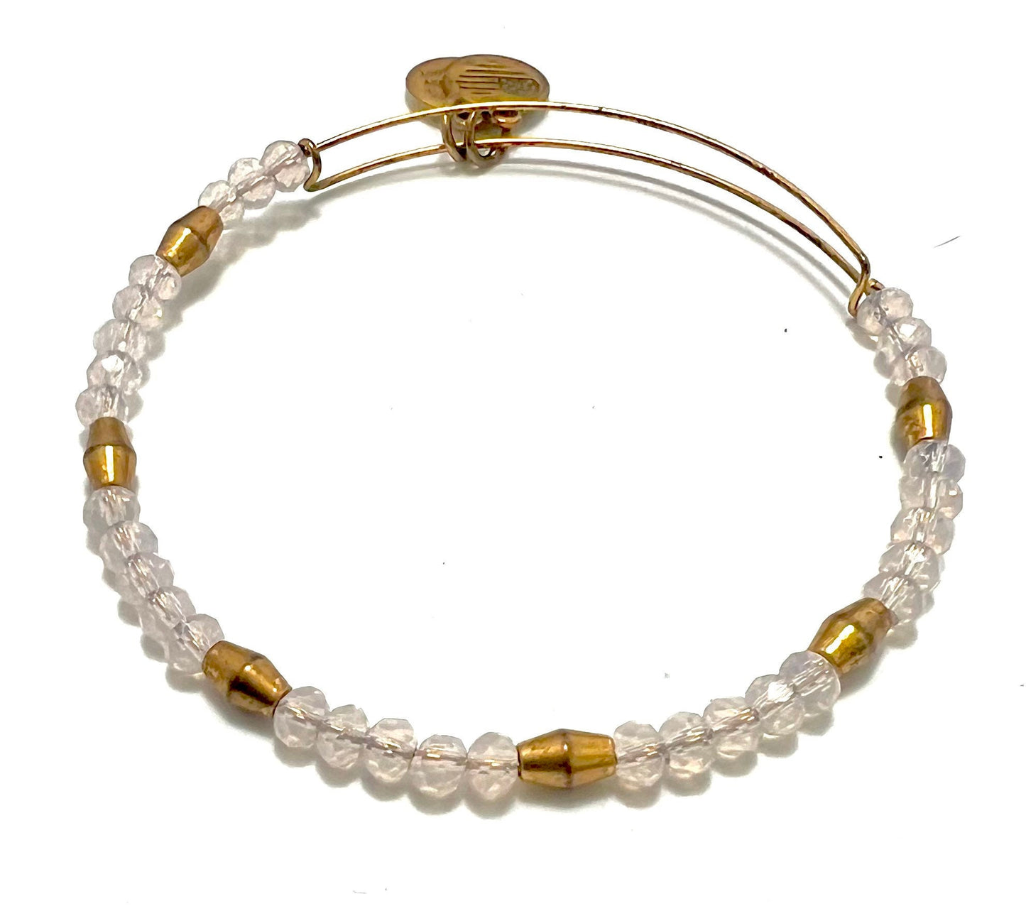 Alex and Ani - Crystal Beaded Bangle, Rafaelian Gold