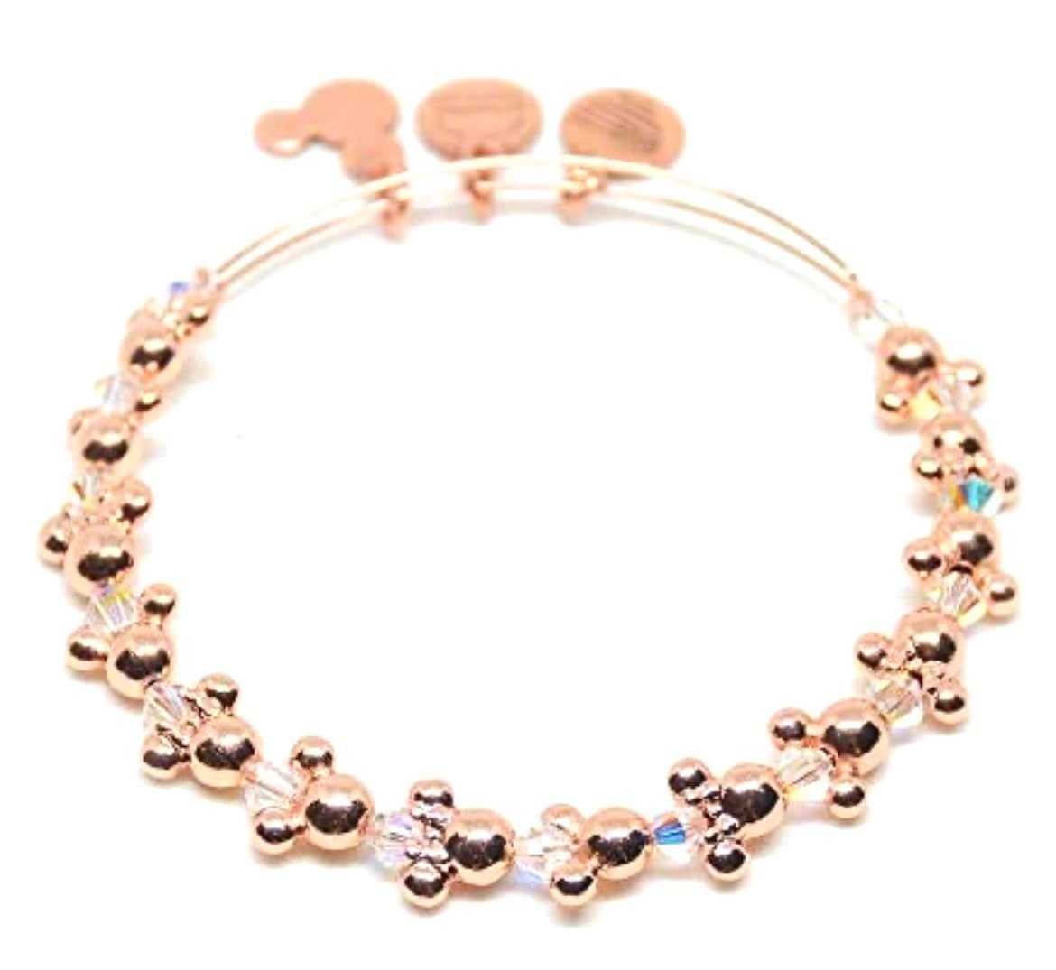 Alex and Ani - Park Exclusive Bangle, Mickey & Minnie Icon with Swarovski Crystals Bracelet