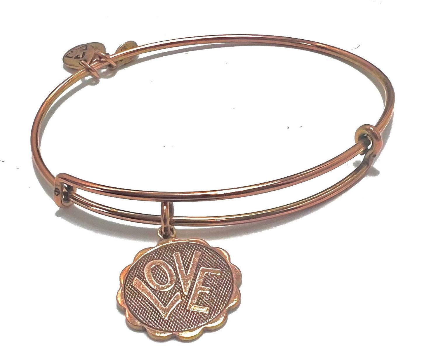 Alex and Ani - LOVE Charm Bangle Bracelet Rare and Retired