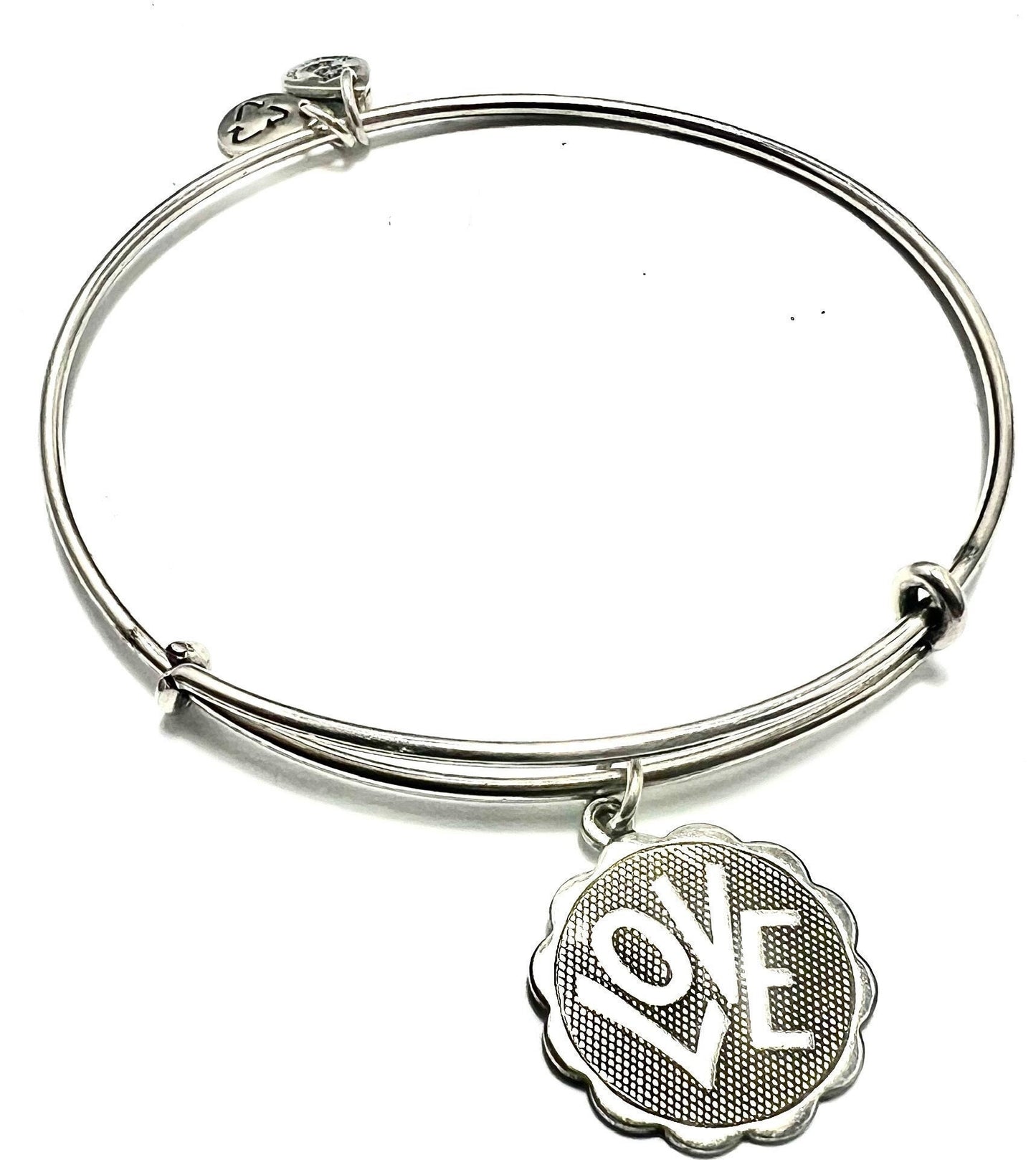 Alex and Ani - LOVE Charm Bangle Bracelet Rare and Retired