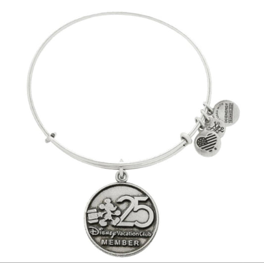 Alex and Ani - Disney Park Exclusive - 25th Anniversary Disney Vacation Club Charm Bangle