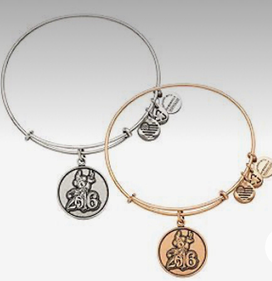 Alex and Ani - Disney Park Exclusive Charm Bracelet - Sorcerer Mickey Mouse 2016, Gift for Her, Rafaelian Gold, Collector’s Bracelet